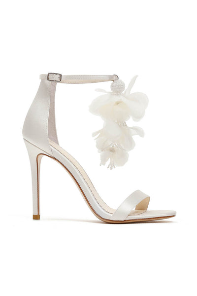 Braut Stilettos mit Chiffonblüten – Wisteria