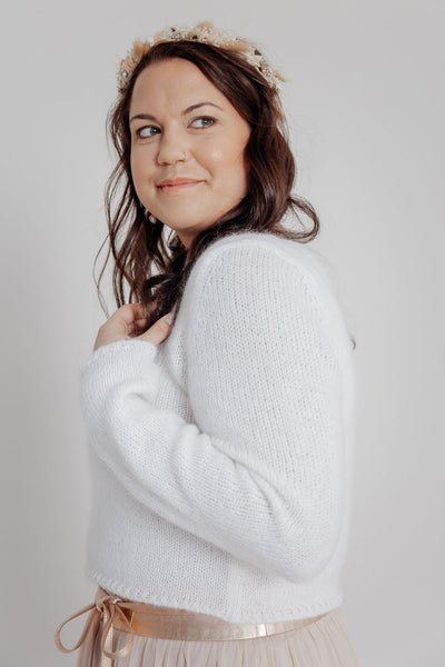 Pullover aus Mohair-Strick mit Bateau-Ausschnitt - Mailenn noni Curvy