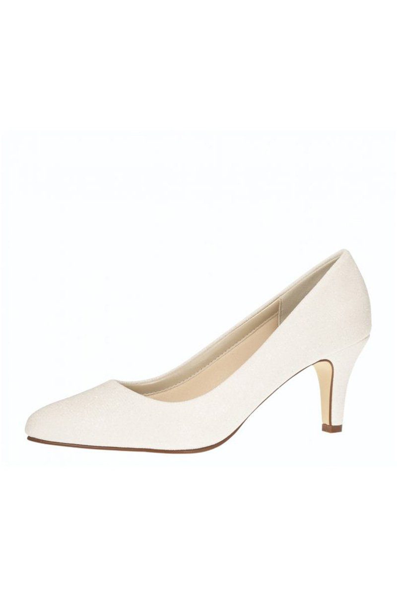 Pumps in Off-White Metallic - Brooke