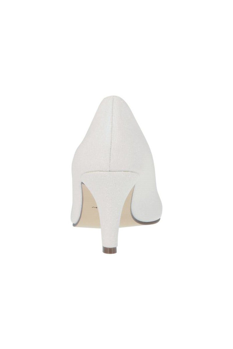 Pumps in Off-White Metallic - Brooke