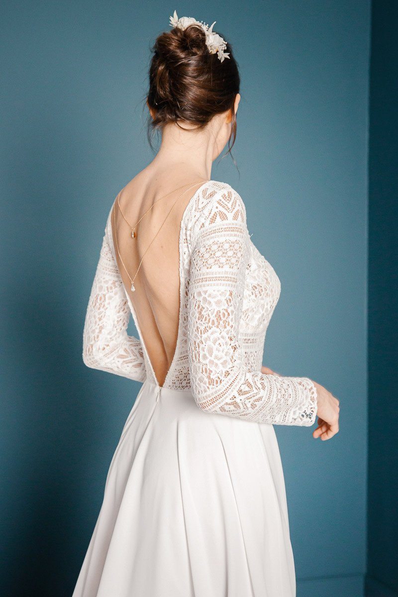 Midi wedding dress Shelly noni bridal fashion