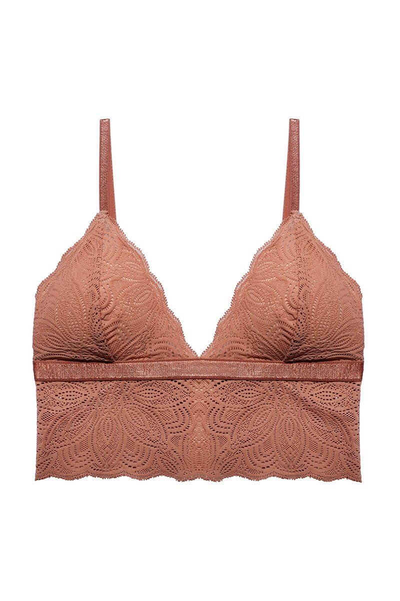 Romantisches Bralette mit Spitze - Luna Bralette Clay