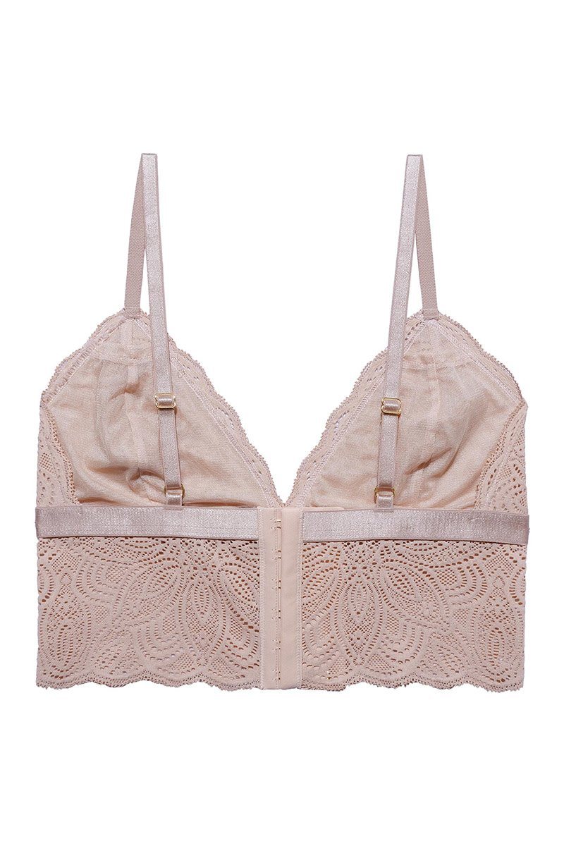 Romantisches Bralette mit Spitze - Luna Bralette Light Beige