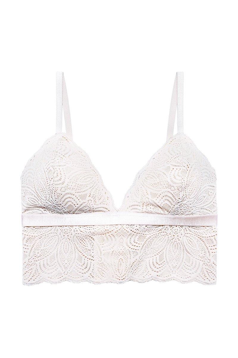 Romantisches Bralette mit Spitze - Luna Bralette White