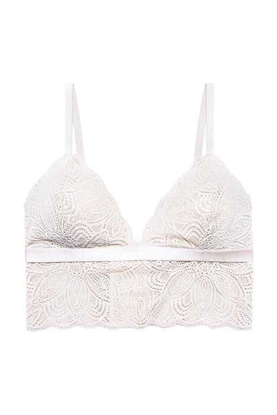 Romantisches Bralette mit Spitze - Luna Bralette White