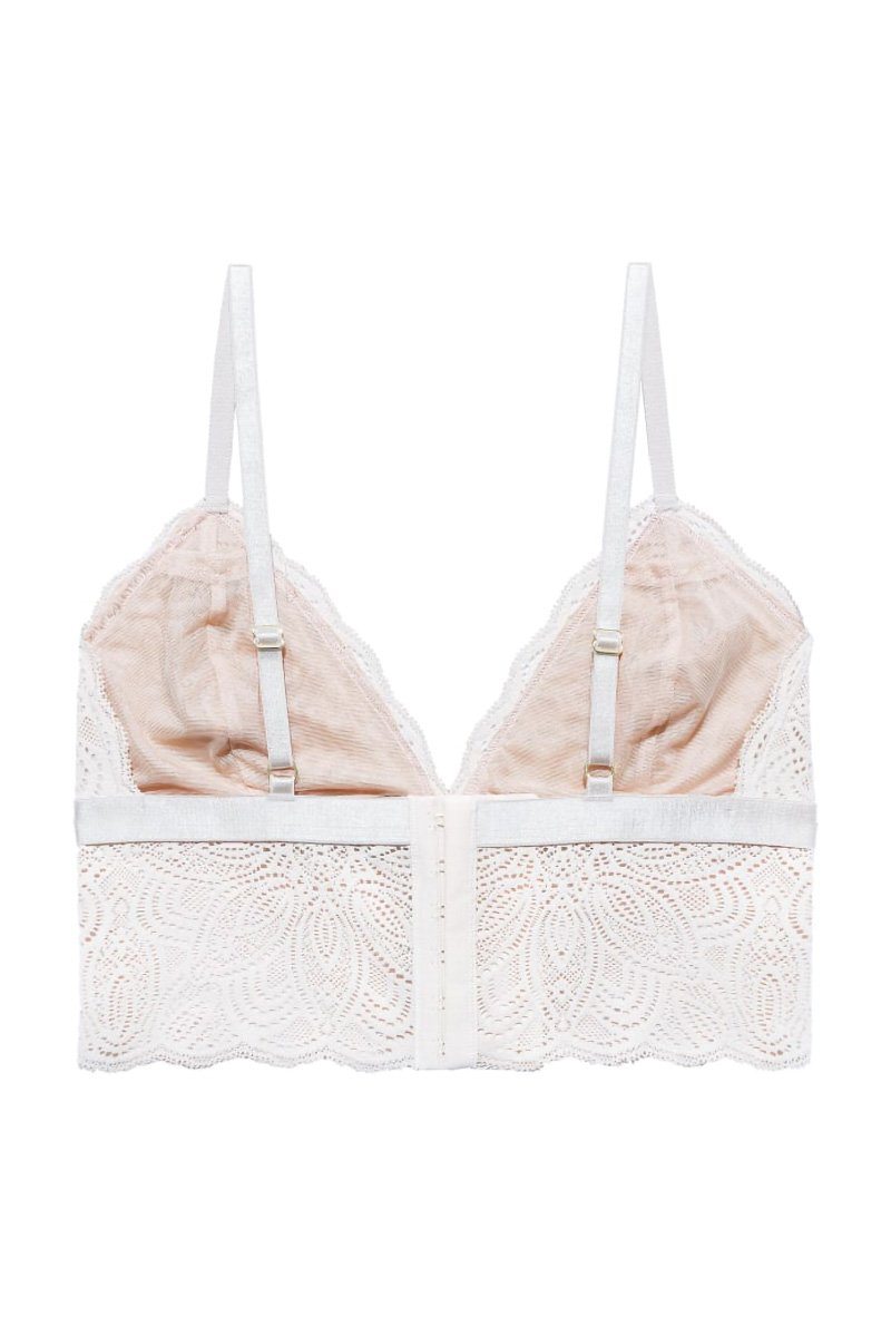 Romantisches Bralette mit Spitze - Luna Bralette White