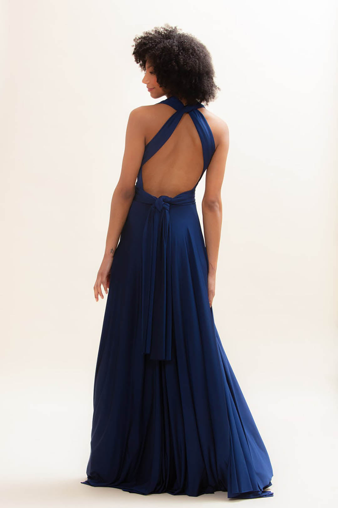 Langes Brautjungfernkleid aus Jersey - Ballgown Sapphire