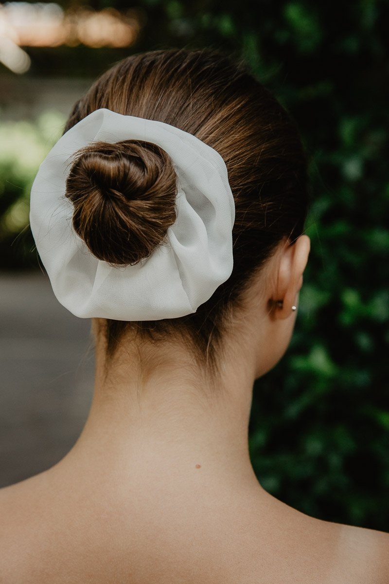 Scrunchie, großes Haargummi aus Chiffon