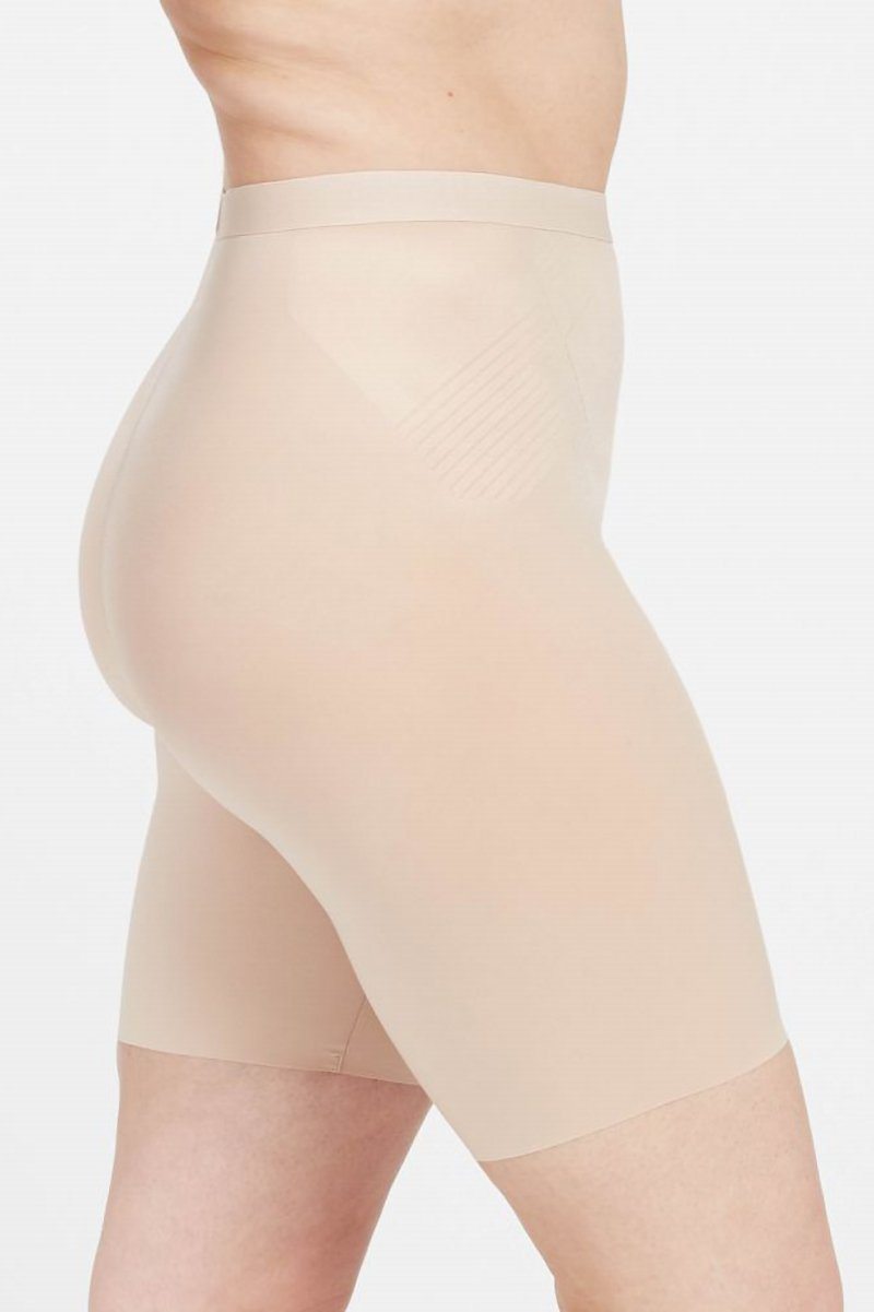 Thinstincts® 2.0 Mid-Thigh Short, Shapewear-Shorts - SPANX in Beige