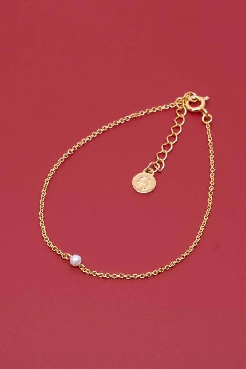 Zierliches Armband mit Perlenanhänger - Pearl Bracelet