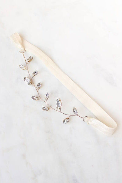 Strumpfband im Boho Glam Stil mit Strasskristallen 