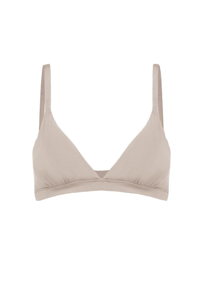 Hellgraues Bustier – Bralette Putty