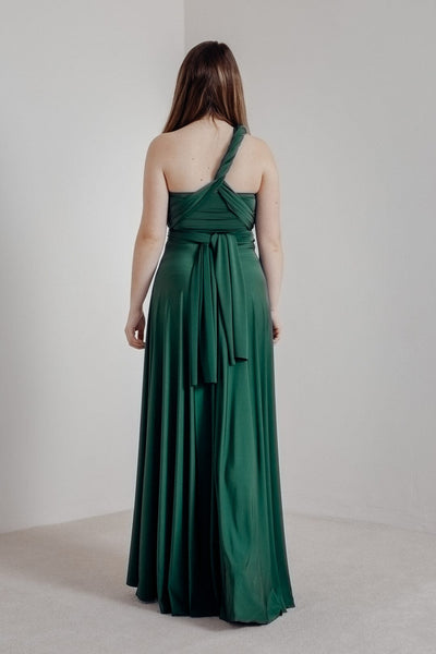 Brautjungfernkleid zum Wickeln - Ballgown Forest Green