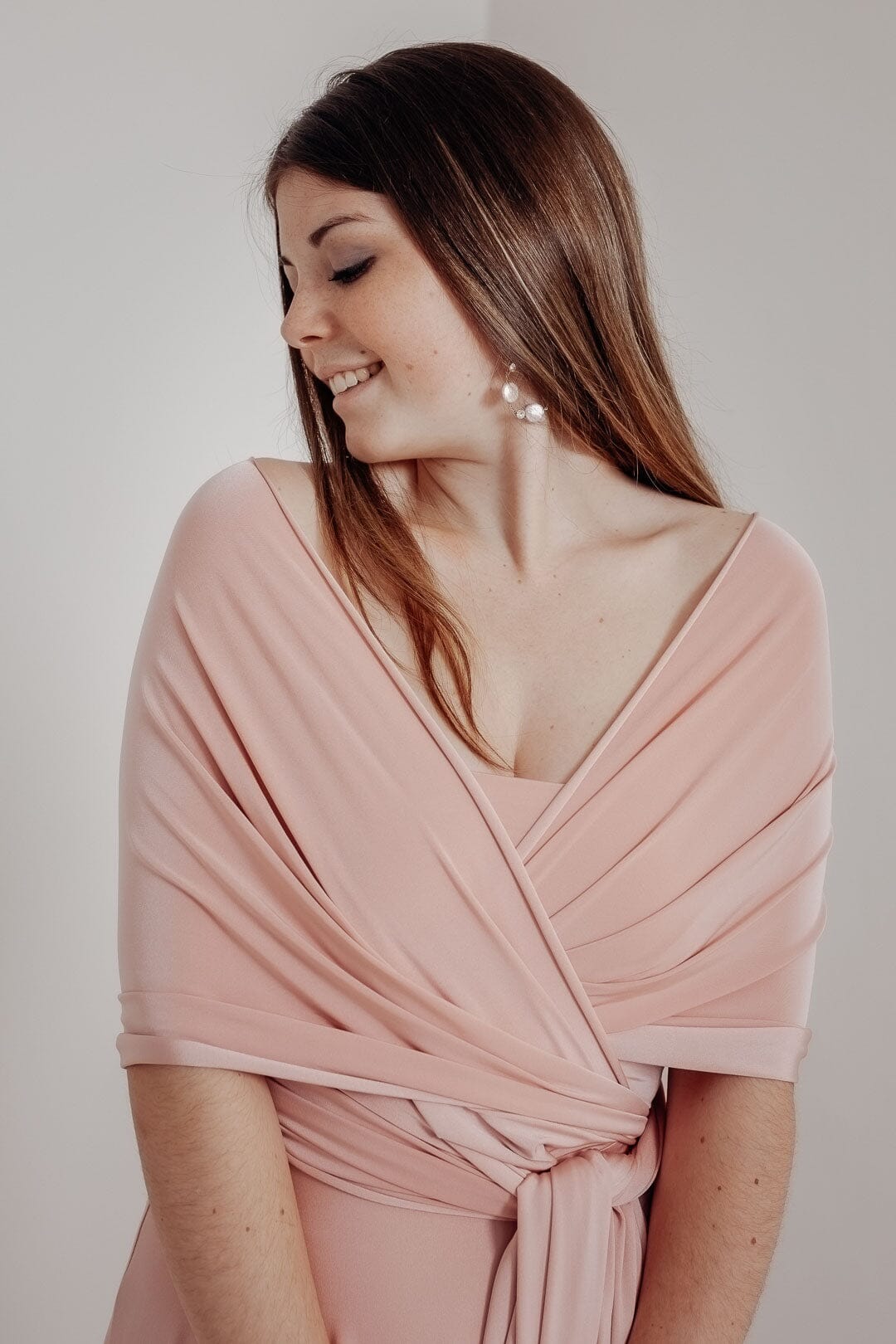 Rosafarbenes Unterziehtop – Long Jersey Bandeau Blush