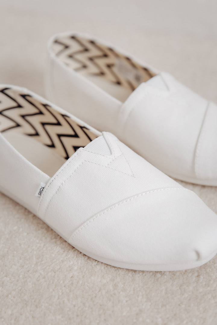 White Recycled Cotton Espadrilles TOMS Alpargata – noni