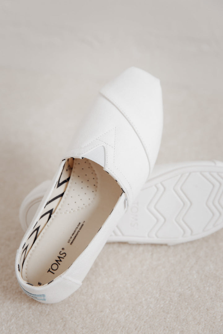 White Recycled Cotton Espadrilles TOMS Alpargata – noni